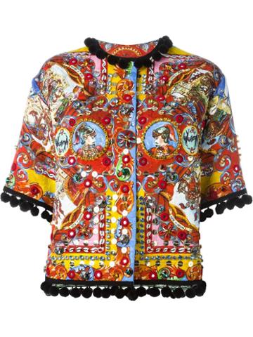 Dolce & Gabbana Carretto Siciliano Print Jacket