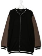 Monnalisa Zip-up Sweatshirt - Black
