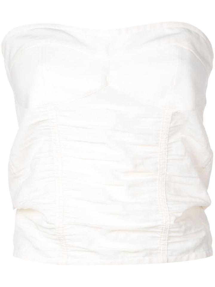 Jil Sander Structured Bustier - White