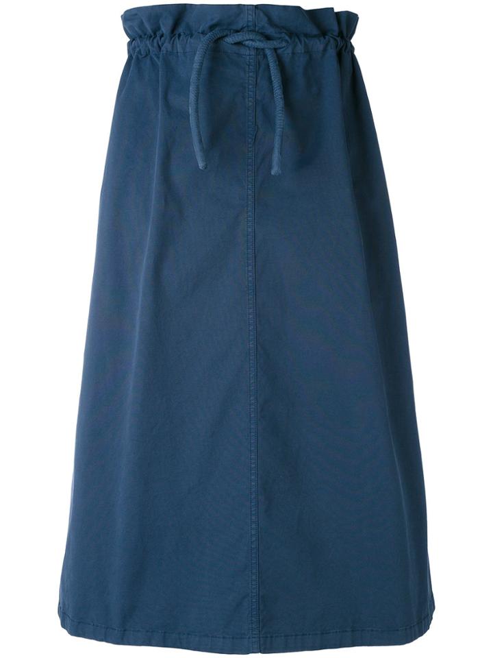 Mm6 Maison Margiela Midi Full Skirt - Blue