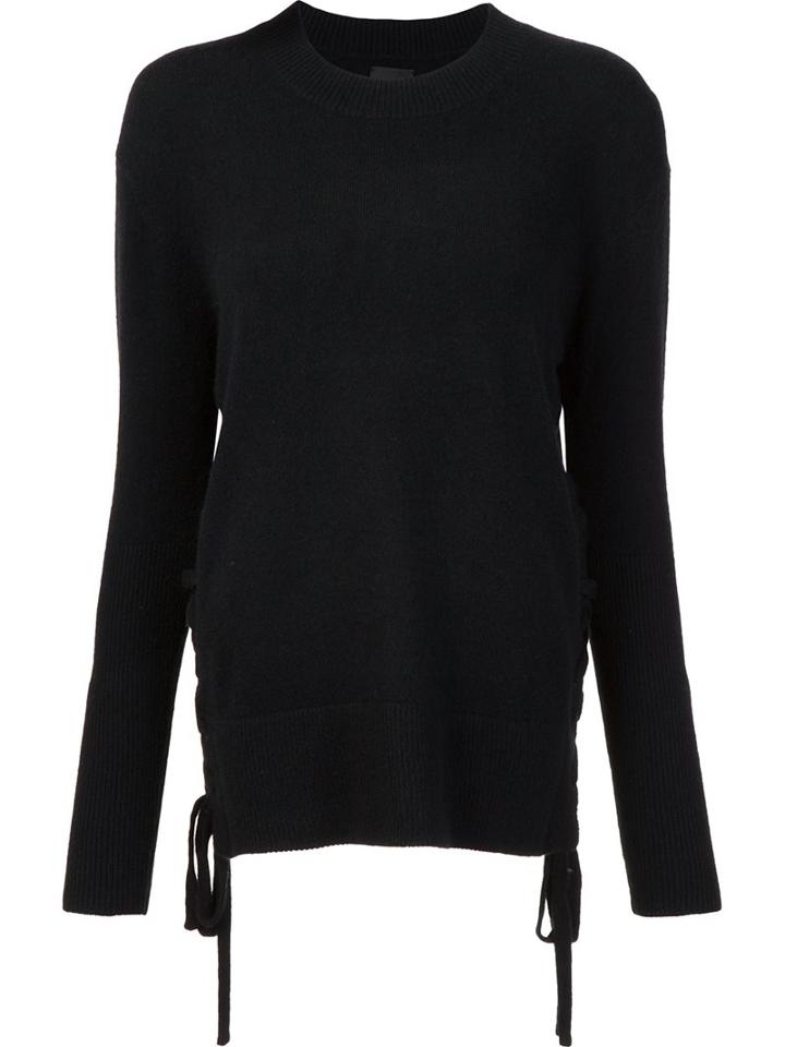 Rta Crew Neck Jumper, Women's, Size: Xs, Black, Cashmere