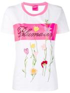 Blumarine Flower Appliqué T-shirt - White