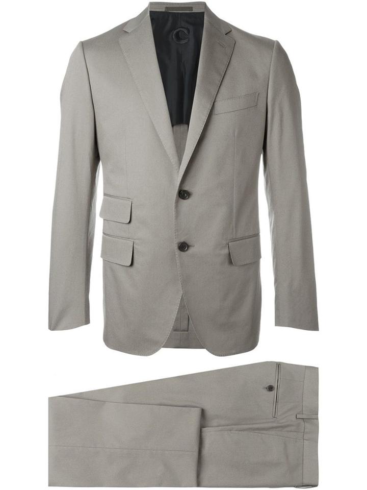 Caruso Tailored Two Piece Suit - Nude & Neutrals