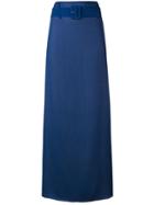 Prada Long Straight Skirt - Blue