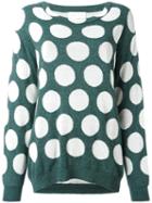 Christian Wijnants 'knack' Jumper, Women's, Size: Small, Green, Cotton/polyamide/wool