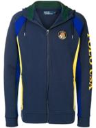 Polo Ralph Lauren Colour Block Zip Hoodie - Blue