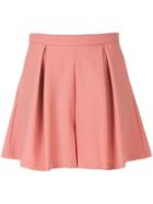 L'autre Chose Pleated Shorts - Pink & Purple