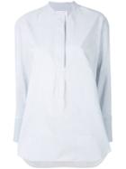 Ymc Long-sleeve Fitted Shirt - Blue