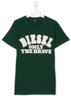 Diesel Kids Logo T-shirt - Green