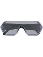 Courrèges Eyewear Oversized Tinted Sunglasses - Blue