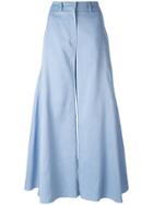 Peter Pilotto Flared Godet Trousers - Blue