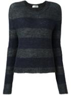 Faith Connexion Striped Jumper, Women's, Size: Small, Grey, Polyamide/alpaca