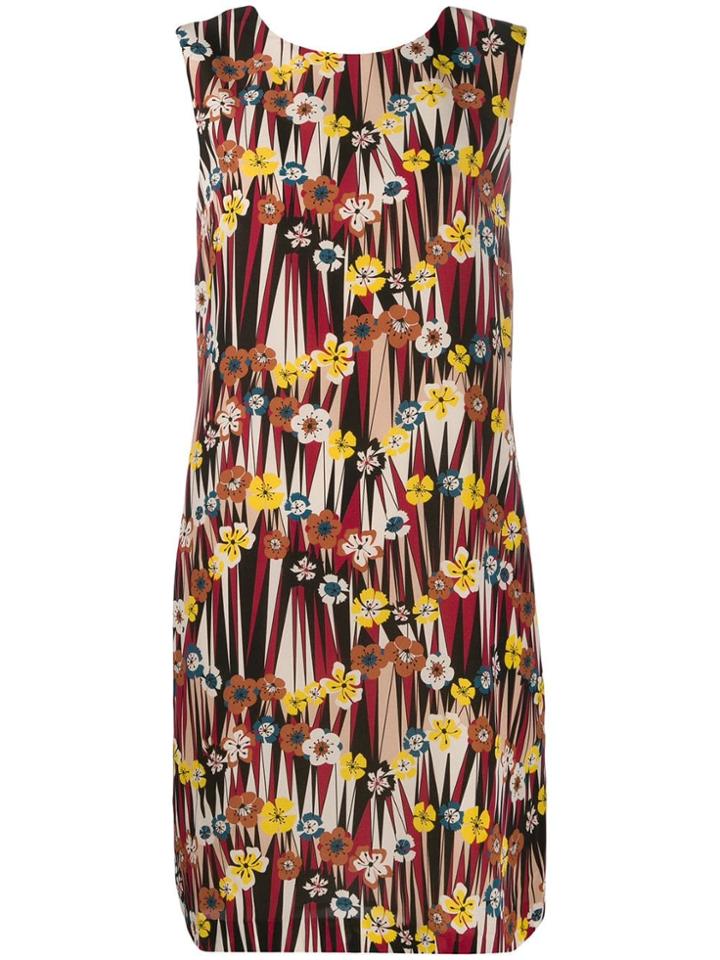 M Missoni Printed Shift Dress - Red