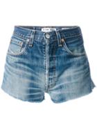Re/done - Denim Shorts - Women - Cotton - 26, Blue, Cotton