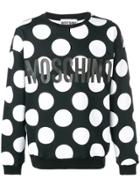 Moschino Polka Dot Print Sweatshirt - Black
