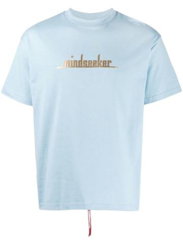 Mindseeker Logo Print Crew Neck T-shirt - Blue