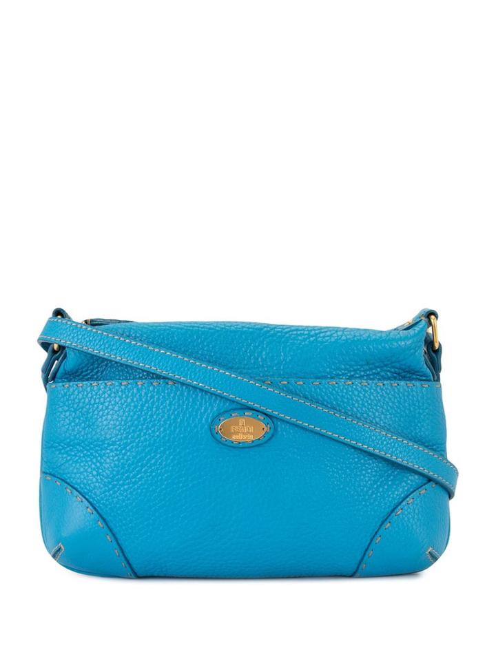 Fendi Pre-owned Selleria Crossbody Bag - Blue