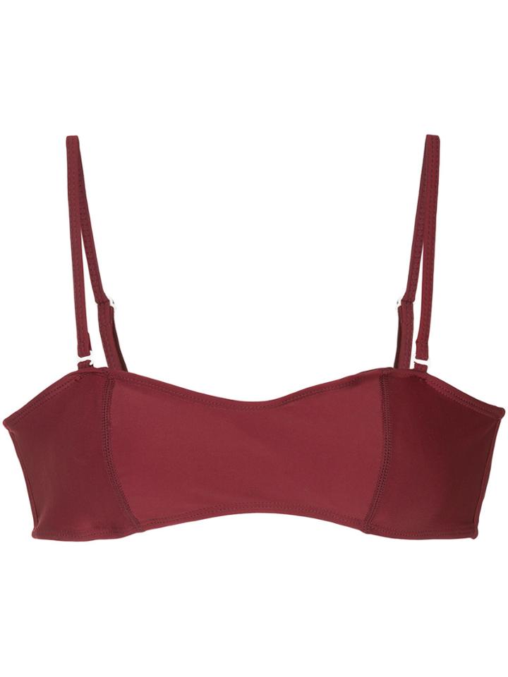 Duskii Bandeau Bikini Top - Red