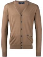 Dsquared2 Button-up Cardigan, Men's, Size: Medium, Brown, Wool