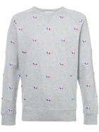 Maison Kitsuné All Over Patch Sweatshirt - Grey