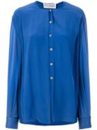 Gianfranco Ferré Pre-owned Collarless Shirt - Blue