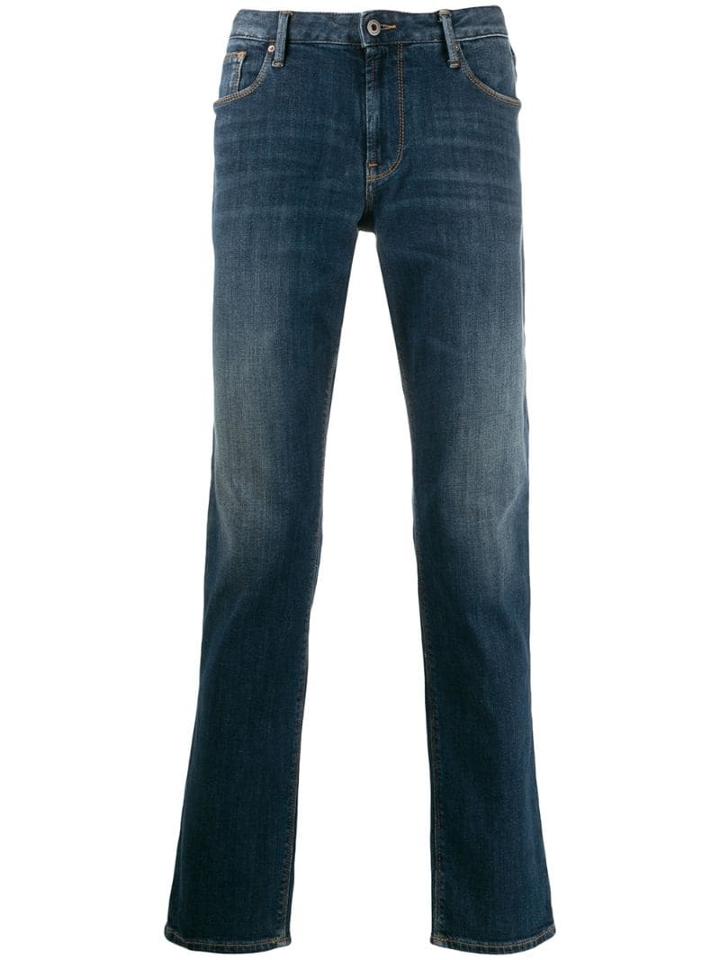 Emporio Armani Straight-leg J06 Jeans - Blue