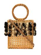 Serpui Embellished Straw Bag - Neutrals