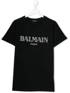 Balmain Kids Logo Printed T-shirt - Black