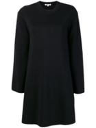 Mcq Alexander Mcqueen Flared Round Neck Dress - Black