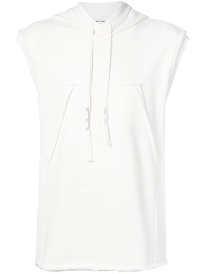 Damir Doma Sleeveless Hoodie - White