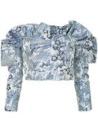Alice Mccall Jacquard Pattern Blouse - Blue