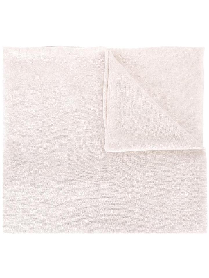 Allude Plain Scarf, Women's, Nude/neutrals, Cashmere