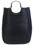 Derek Lam 10 Crosby Metallic Handle Tote Bag, Women's, Black, Nappa Leather