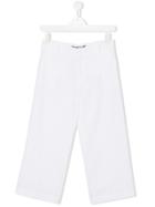 European Culture Kids Straight Leg Trousers - White