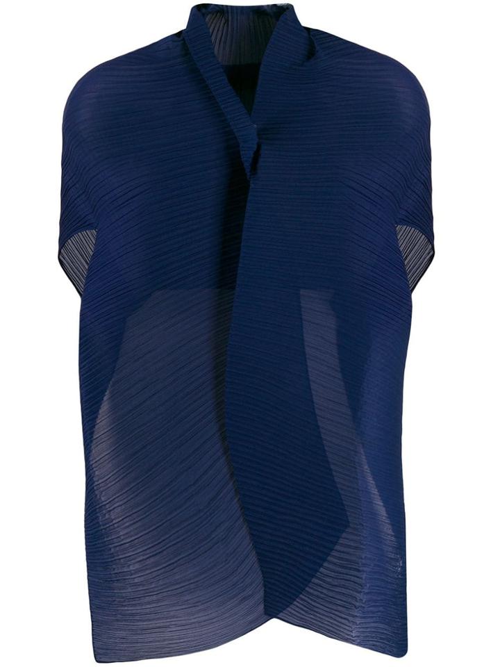 Antonelli Pleated Scarf - Blue