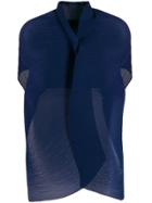 Antonelli Pleated Scarf - Blue