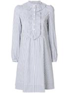 A.p.c. Striped Mini Dress - Blue