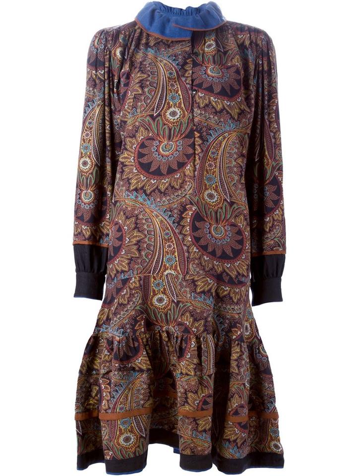 Kenzo Vintage Paisley Print Dress