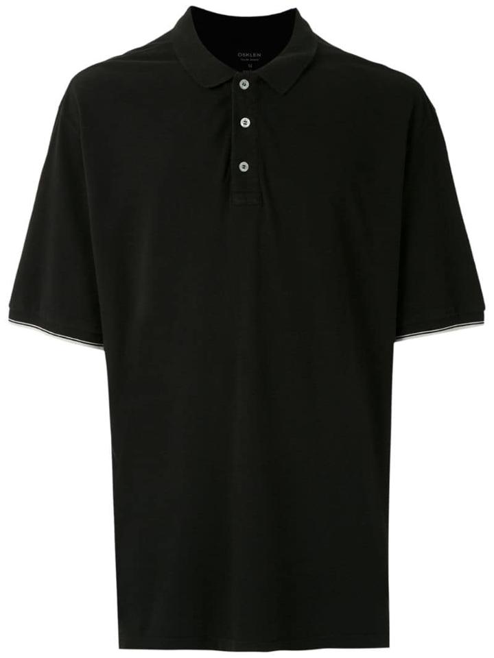 Osklen Over Piquet Light Polo Shirt - Black