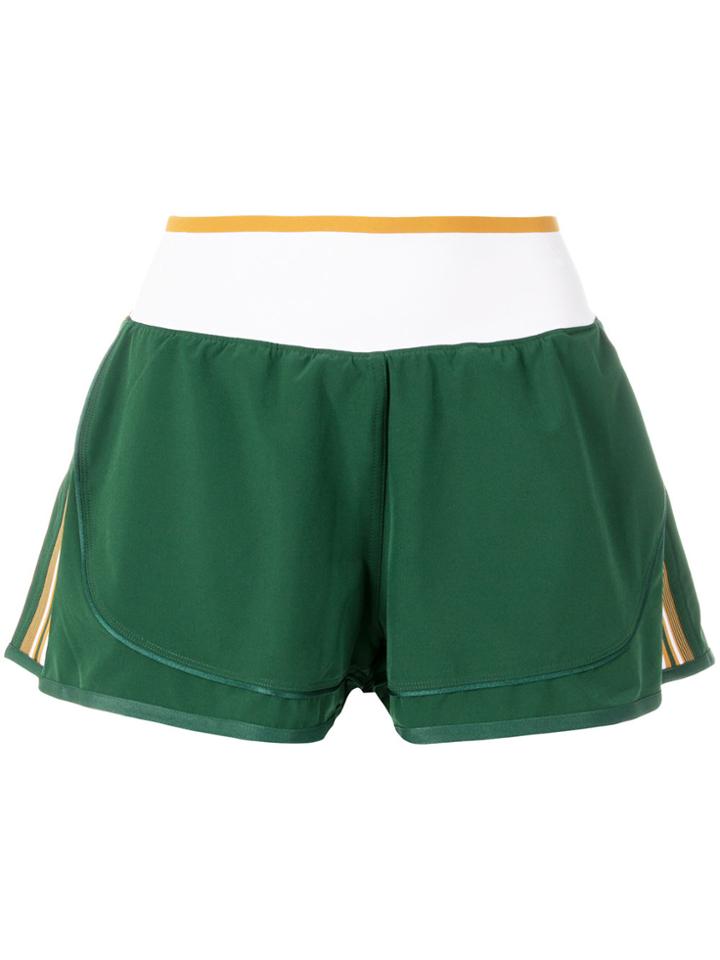 Adidas By Stella Mccartney High Intensity Two-in-one Shorts - Green