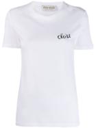 Être Cécile Contrast Logo T-shirt - White