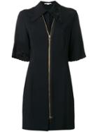 Stella Mccartney Zip Front Mini Dress - Black