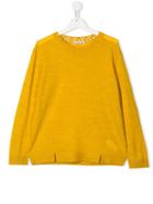 Bonpoint Teen Round Neck Sweater - Yellow