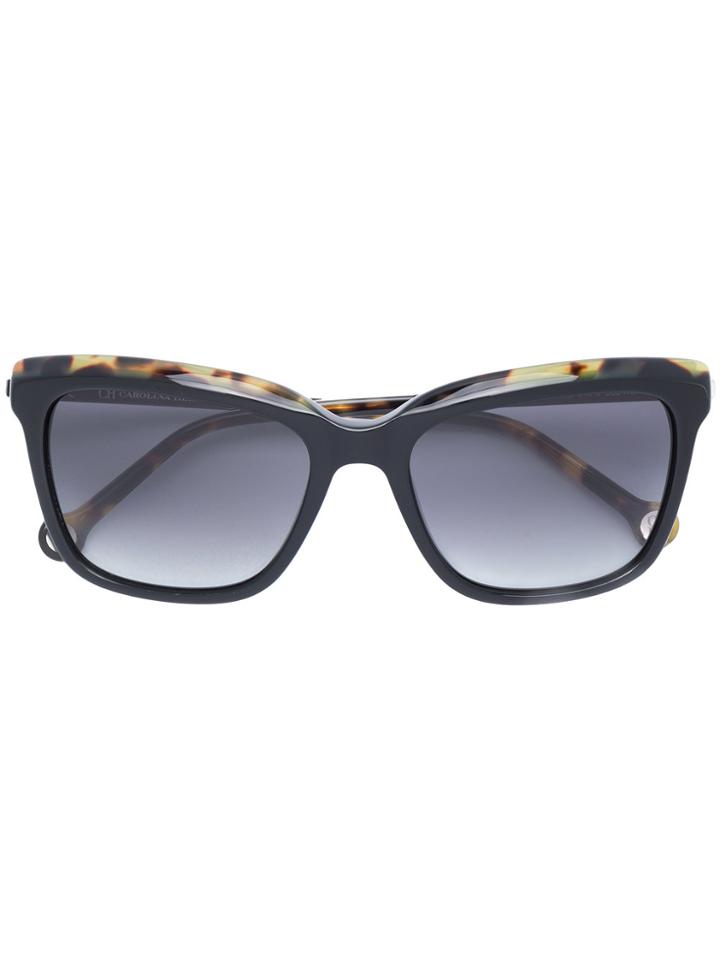 Carolina Herrera Oversized Square Sunglasses - Black