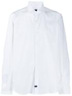 Fay Long Sleeved Cotton Shirt - White