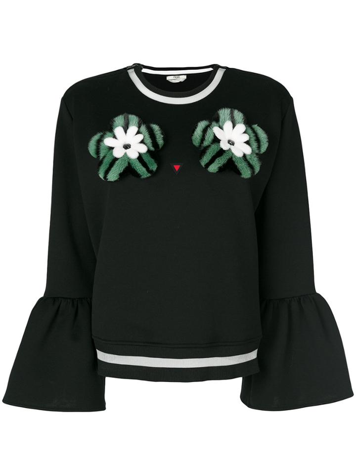 Fendi Embellished Top - Black