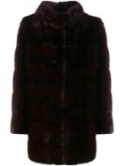 Arma Classic Fitted Coat - Pink & Purple