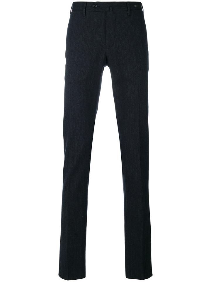 Pt01 - Tailored Trousers - Men - Cotton/spandex/elastane - 56, Blue, Cotton/spandex/elastane