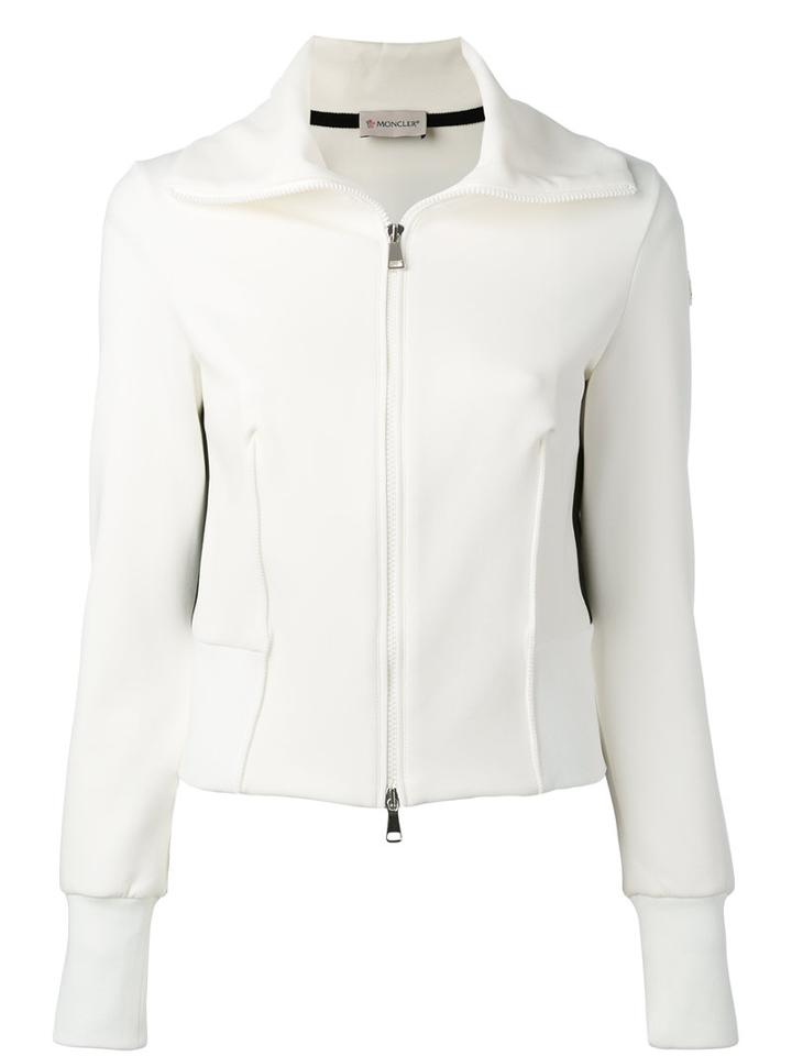 Moncler - Poli Stretch Zipped Cardigan - Women - Polyamide/polyester/spandex/elastane - S, Women's, Nude/neutrals, Polyamide/polyester/spandex/elastane