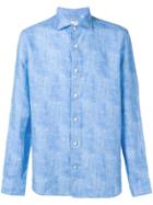 Drumohr Woven Button-up Shirt - Blue